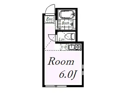 レガーロ鶴見(ワンルーム/2階)の間取り写真
