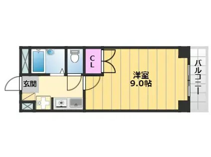 グリーンパレス(1K/2階)の間取り写真