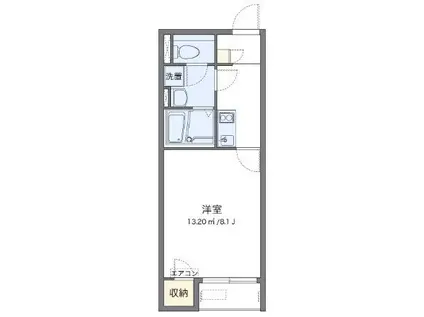 レオネクストヴィラージュ碧水I 54427(1K/2階)の間取り写真