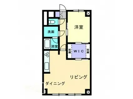 旭川スカイハイツ(1LDK/7階)の間取り写真