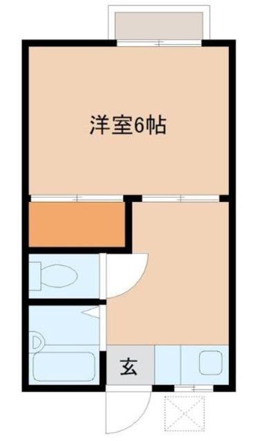 めじろハイツ(1K/2階)の間取り写真