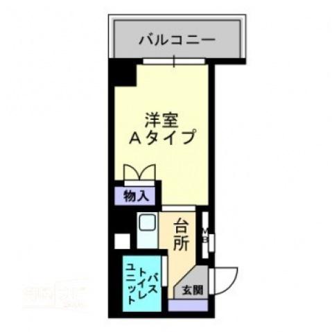 アルファ桜町(1K/5階)の間取り写真