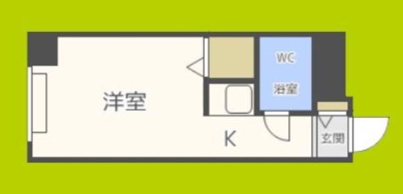 アベニュー淀屋橋(ワンルーム/5階)の間取り写真