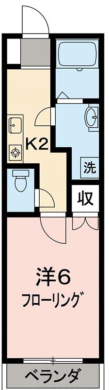 ライフモリ8号館(1K/5階)の間取り写真