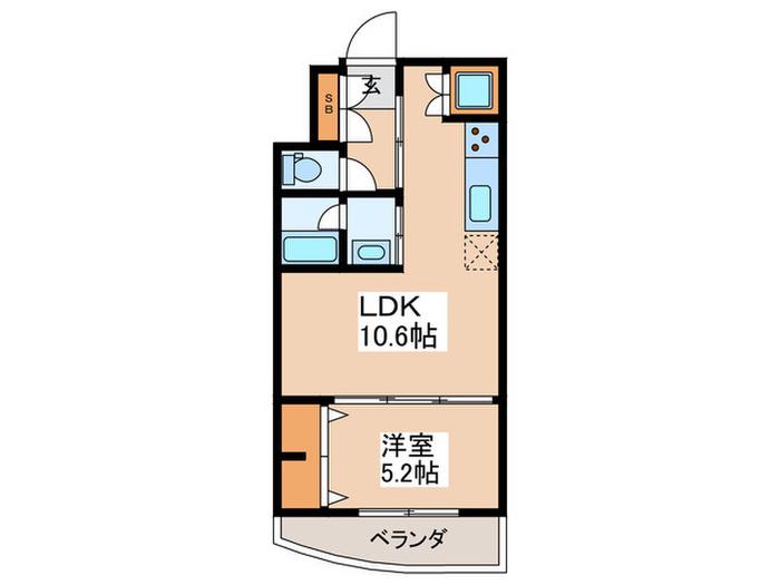 ジャルダン吉祥寺(1LDK/3階)の間取り写真