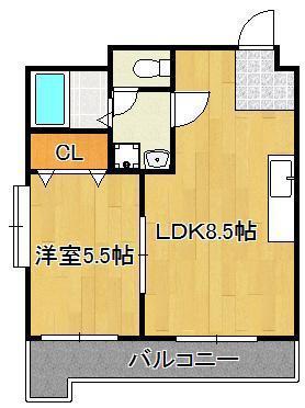 チャペルコンサート(1LDK/7階)の間取り写真