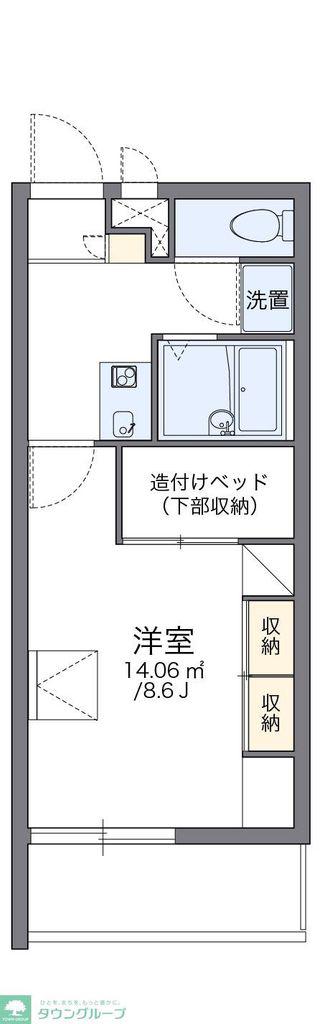 レオパレスフィレンツェ七番(1K/3階)の間取り写真