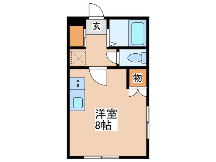 ビレッジ清水沼(ワンルーム/2階)の間取り写真