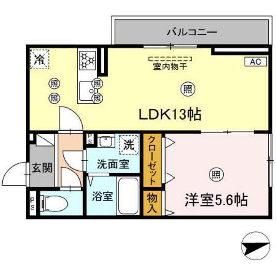 アート・アーリン(1LDK/3階)の間取り写真