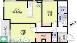 K・RIOGRANDE(2LDK/2階)の間取り写真