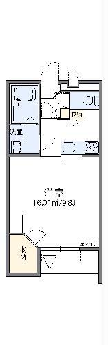 レオパレスΑ(1K/3階)の間取り写真