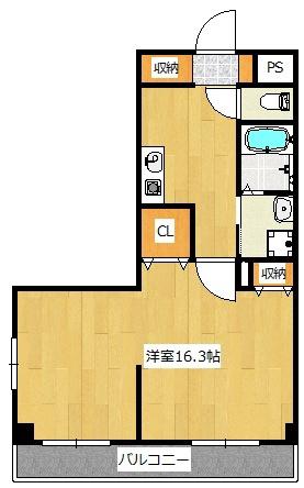 ARCA泉ヶ丘ビル(1K/3階)の間取り写真