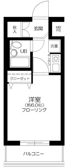 ライオンズマンション錦糸町第8(1K/5階)の間取り写真