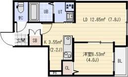 EXOR N35(1LDK/5階)の間取り写真