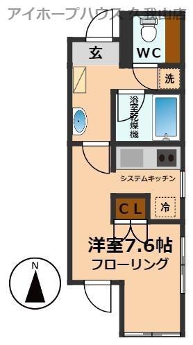 エスポワール・M新館(ワンルーム/3階)の間取り写真