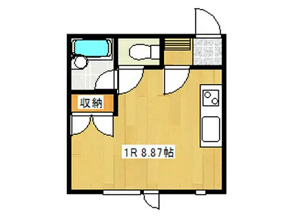 サテライト井上(ワンルーム/3階)の間取り写真