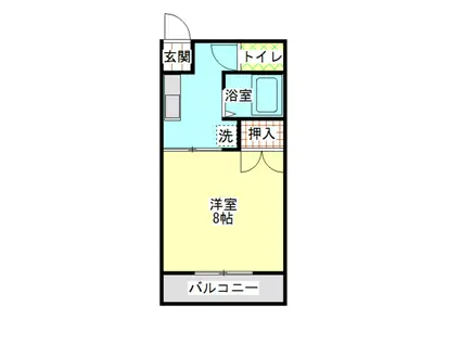 コンフォートユアーズ(1K/2階)の間取り写真