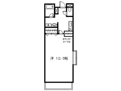 ジュンマエダビル(1K/2階)の間取り写真