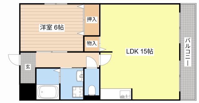 エクシブII番館(2DK/2階)の間取り写真