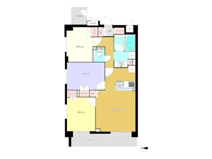 エルデンシア中野(3LDK/3階)の間取り写真