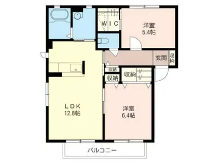 メイプルタウン3番館(2LDK/1階)の間取り写真