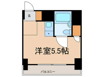 パレドール千駄木(ワンルーム/6階)の間取り写真