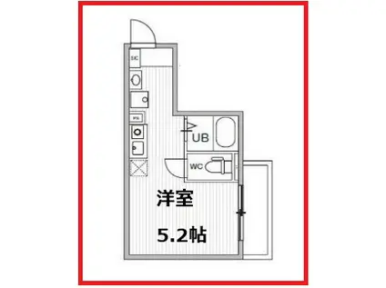 ティーズクオーレ柴又I(ワンルーム/3階)の間取り写真