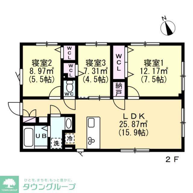エフティヒア西品川(3LDK/2階)の間取り写真