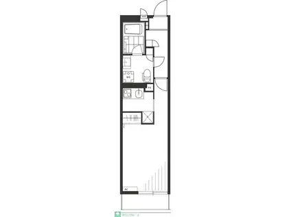 リブリ・アバンセ(1K/2階)の間取り写真