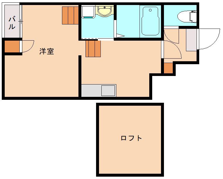 伊都TERRACE(ワンルーム/1階)の間取り写真