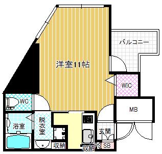 アドバンス西梅田IVエール(1K/6階)の間取り写真
