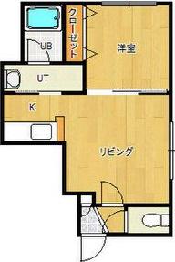 レユシール(1LDK/3階)の間取り写真