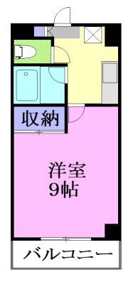 CITY M-56(1K/5階)の間取り写真