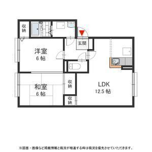 ライフガーデンI(2LDK/1階)の間取り写真
