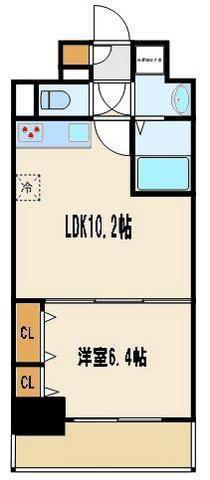 グレイスフルリッチ(1LDK/11階)の間取り写真