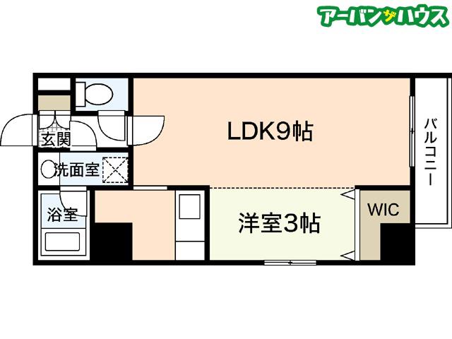 LST表町III(1LDK/8階)の間取り写真