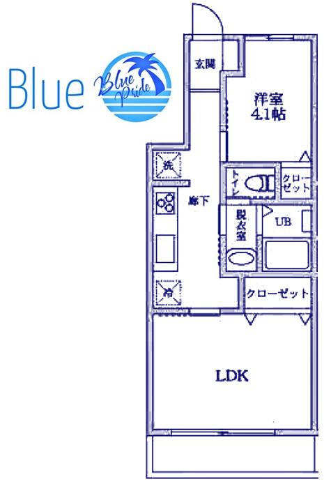 フロントフィールド9(1SLDK/2階)の間取り写真