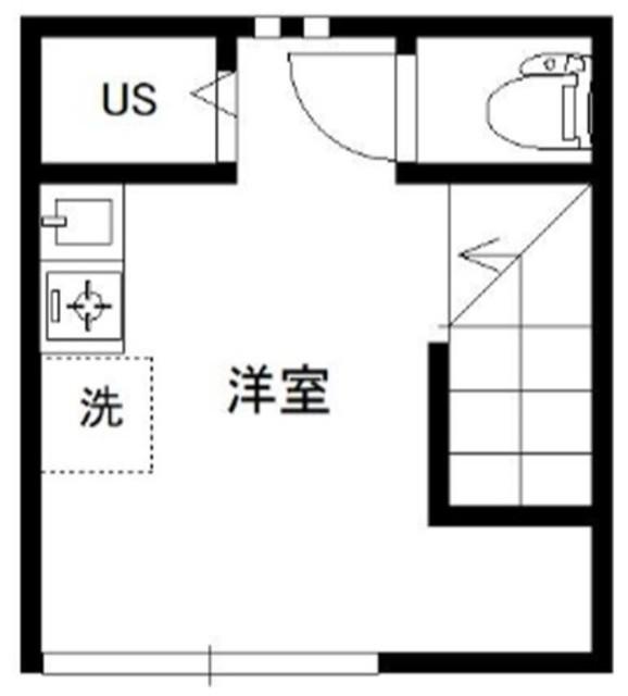 ハウスVESTA(ワンルーム/2階)の間取り写真