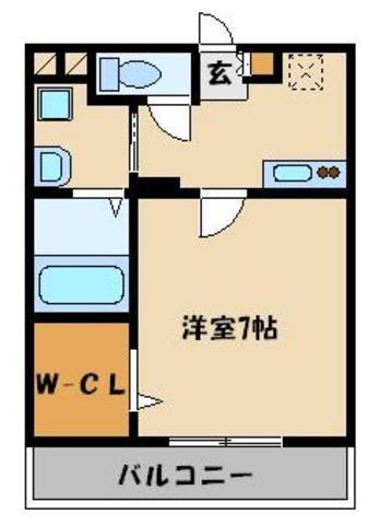 メゾンプレミール(1K/2階)の間取り写真