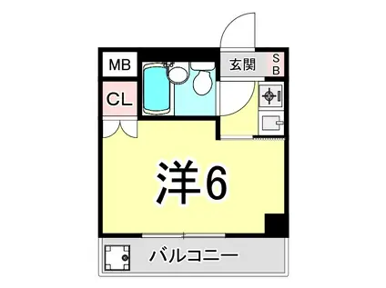 アネックス高座(1K/2階)の間取り写真
