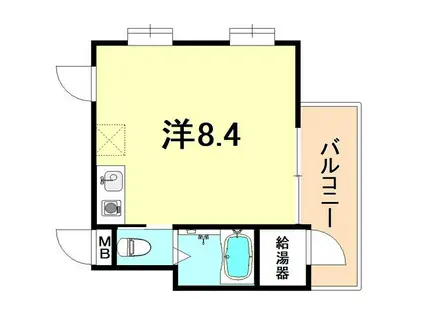 甲柔館アパート(ワンルーム/3階)の間取り写真