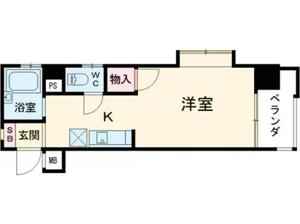 ガーデンハイツ石黒(1K/5階)の間取り写真