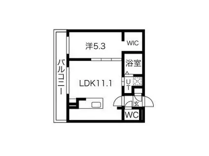 DOMINION N27 N27W3 MS(1LDK/4階)の間取り写真