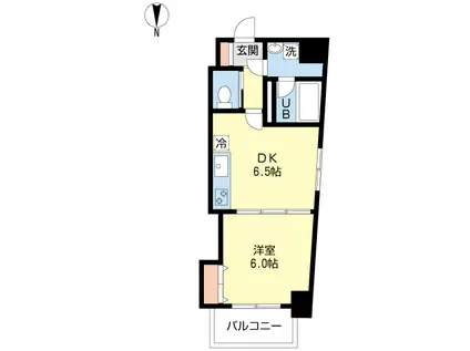 ISLA BONITA(1DK/4階)の間取り写真