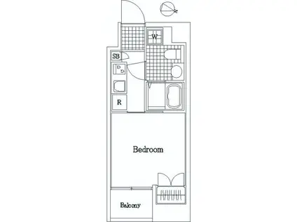 ヴェルステージ大塚(1K/4階)の間取り写真