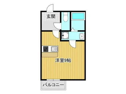 CASA GAROFANO(ワンルーム/2階)の間取り写真