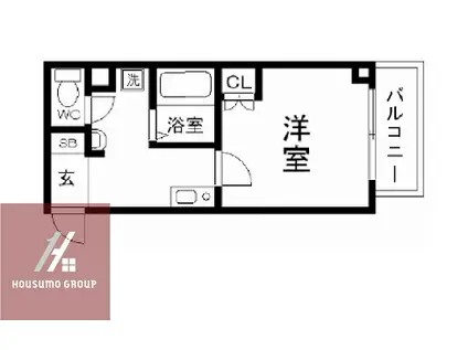 MY江之子島マンション(1K/6階)の間取り写真