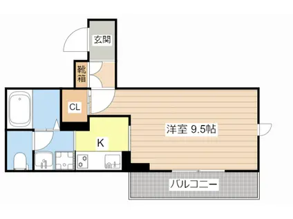 セントラルレジデンスIV(1K/2階)の間取り写真