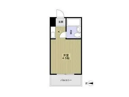 ルネッサンス32番館(ワンルーム/4階)の間取り写真