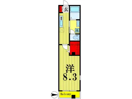 PREGOIII(1K/3階)の間取り写真